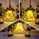 Pack 3 Christmas 2 - Bell Lantern File - Cricut File - LightBoxGoodMan