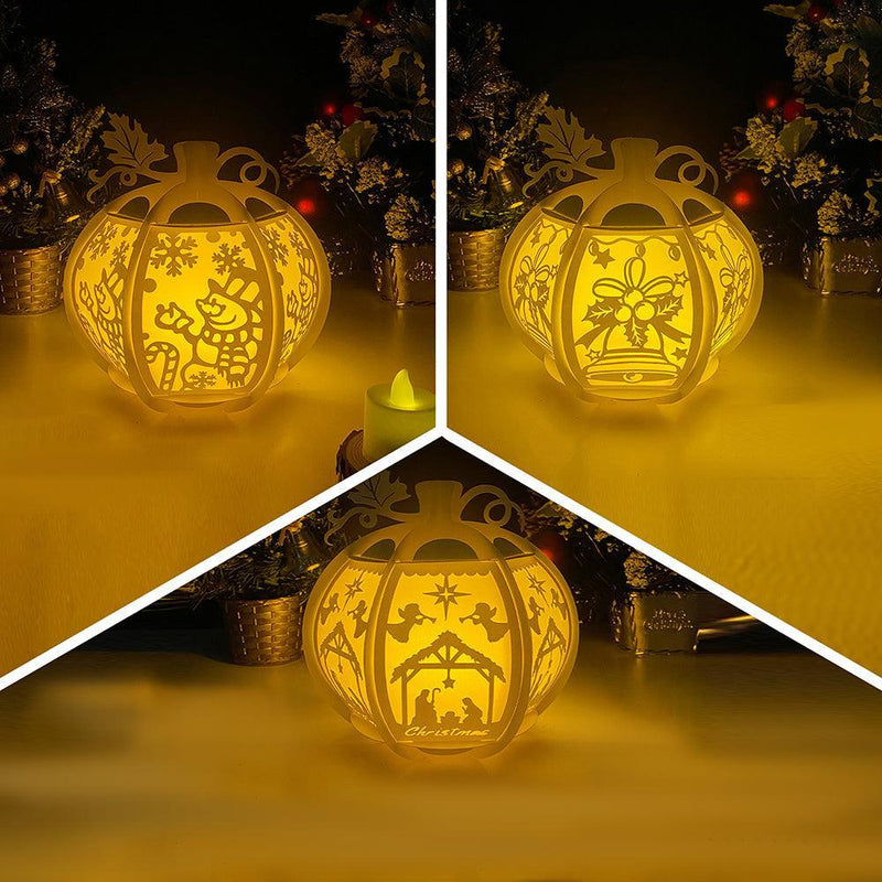 Pack 3 Christmas 2 - Pumpkin Lantern File - Cricut File - LightBoxGoodMan - LightboxGoodman