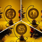 Pack 3 Christmas - 3D Pop-up Light Box Ornament File - Cricut File - LightBoxGoodMan - LightboxGoodman