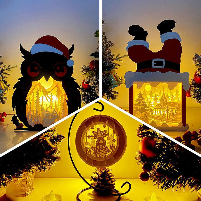 Pack 3 Christmas Mix 24 - 3D Pop-up Mix Light Box File - Cricut File - LightBoxGoodMan - LightboxGoodman