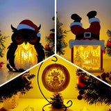 Pack 3 Christmas Mix 24 - 3D Pop-up Mix Light Box File - Cricut File - LightBoxGoodMan