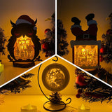 Pack 3 Christmas Mix 25 - 3D Pop-up Mix Light Box File - Cricut File - LightBoxGoodMan - LightboxGoodman