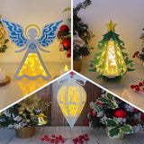 Pack 3 Christmas Mix 38 - 3D Lantern Mix Light Box File - Cricut File - LightBoxGoodMan - LightboxGoodman