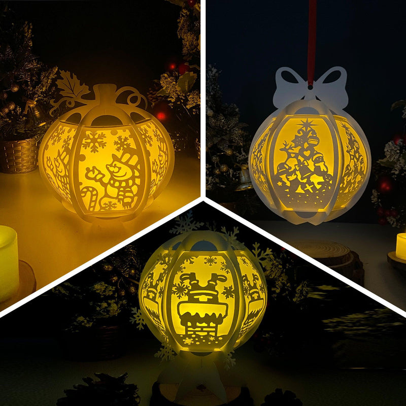 Pack 3 Christmas Mix 4 - Mix Lantern File - Cricut File - LightBoxGoodMan - LightboxGoodman