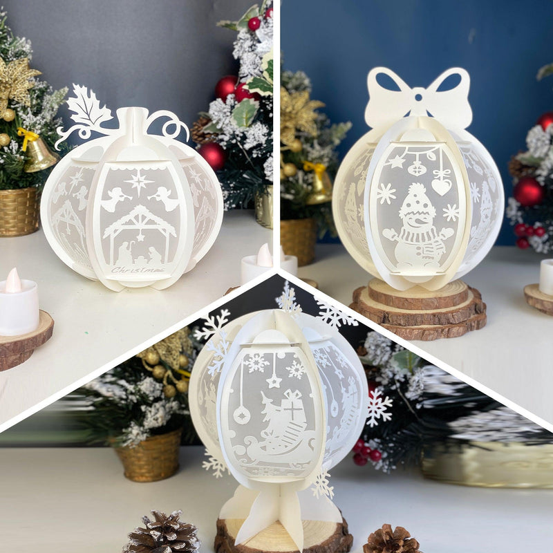 Pack 3 Christmas Mix 5 - Mix Lantern File - Cricut File - LightBoxGoodMan - LightboxGoodman