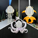 Pack 3 Different Aquatic Creatures 1 - 3D Animal-shaped Lantern File - Cricut File - LightBoxGoodMan - LightboxGoodman