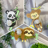 Pack 3 Different Cute Animals 2 - 3D Animal-shaped Lantern File - Cricut File - LightBoxGoodMan - LightboxGoodman