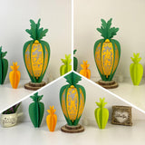 Pack 3 Easter Day - Easter Carrot 3D Lantern File - 4.5x10.3" - Cricut File - LightBoxGoodMan - LightboxGoodman