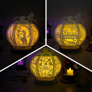Pack 3 Halloween 3 - Pumpkin Lantern File - Cricut File - LightBoxGoodMan - LightboxGoodman