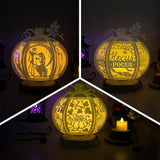 Pack 3  Halloween 3 - Pumpkin Lantern File - Cricut File - LightBoxGoodMan