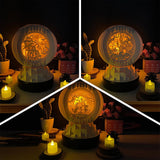 Pack 3 Halloween - 3D Pop-up Light Box Globe File - Cricut File - LightBoxGoodMan
