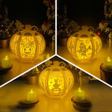 Pack 3  Halloween 4 - Pumpkin Lantern File - Cricut File - LightBoxGoodMan