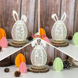 Pack 3 Happy Easter - Easter Bunny Egg 3D Lantern File - Cricut File - 7.3x3.8" - LightBoxGoodMan - LightboxGoodman