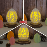 Pack 3 Happy Easter - Easter Small Egg 3D Lantern File - Cricut File - 5.1x3.8