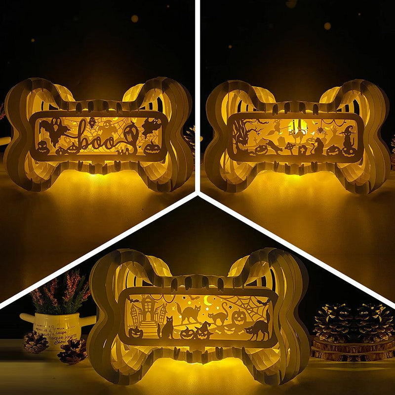 Pack 3 Happy Halloween 2 - Bone Pop-Up File - Cricut File - LightBoxGoodMan - LightboxGoodman