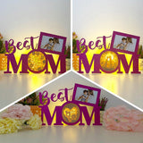 Pack 3 Happy Mother's Day -  Best Mom Papercut Lightbox File - 11.3x7.4