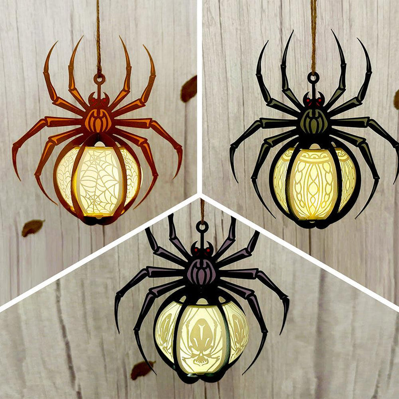 Pack 3 Horror Spider - 3D Spider Lantern File - 8x9" - Cricut File - LightBoxGoodMan - LightboxGoodman