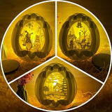 Pack 3 Merry Christmas - Easter Egg 3D Pop-up File - Cricut File - 5.8x4.8" - LightBoxGoodMan - LightboxGoodman