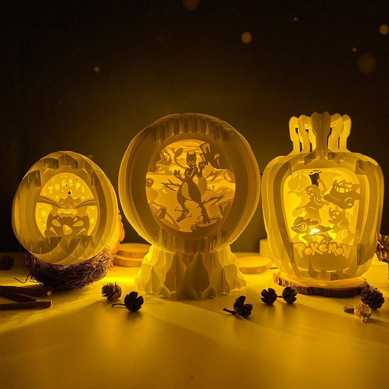 Pack 3 Pokemon 2 - 3D Pop-up File - Cricut File - LightBoxGoodMan - LightboxGoodman