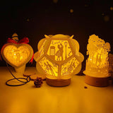 Pack 3 Valentine - 3D Lantern File - Cricut File - LightBoxGoodMan - LightboxGoodman