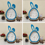 Pack 4 Easter 1 - Paper Cut Bunny Light Box File - Cricut File - 6.4x10.9 Inches - LightBoxGoodMan - LightboxGoodman