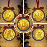 Pack 5 Christmas 1 - 3D Ornament Lantern File - Cricut File - LightBoxGoodMan - LightboxGoodman
