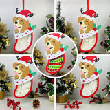 Pack 5 Christmas 1 - Paper Cut Pet Light Box File - Xmas Dog Motif - Cricut File - 11x6 Inches - LightBoxGoodMan - LightboxGoodman