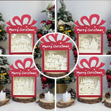 Pack 5 Christmas 2 - Paper Cut Gift Light Box File - Cricut File - 21x16cm - LightBoxGoodMan - LightboxGoodman