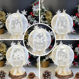 Pack 5 Christmas 2 - Snowball Lantern File - Cricut File - LightBoxGoodMan - LightboxGoodman