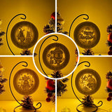 Pack 5 Christmas - 3D Pop-up Light Box Ornament File - Cricut File - LightBoxGoodMan