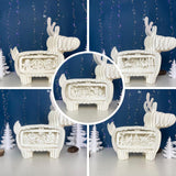 Pack 5 Christmas - Reindeer Pop-up File - Cricut File - LightBoxGoodMan - LightboxGoodman