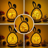 Pack 5 Easter 2 - Paper Cut Bunny Light Box File - Cricut File - 6.4x10.9 Inches - LightBoxGoodMan - LightboxGoodman