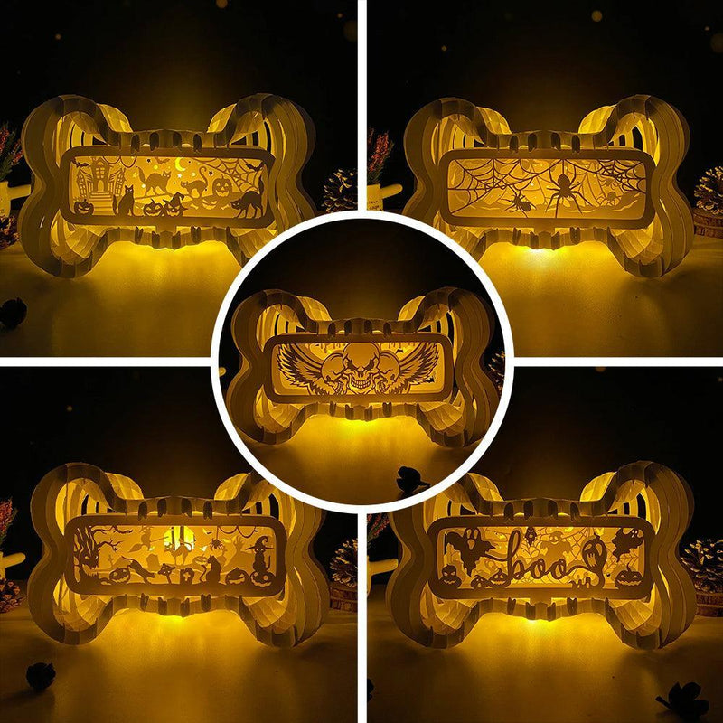 Pack 5 Happy Halloween - Bone Pop-Up File - Cricut File - LightBoxGoodMan - LightboxGoodman