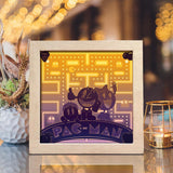 Pacman – Paper Cut Light Box File - Cricut File - 20x20cm - LightBoxGoodMan - LightboxGoodman