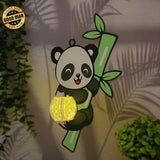 Panda - 3D Panda Lantern File - 11x7" - Cricut File - LightBoxGoodMan - LightboxGoodman