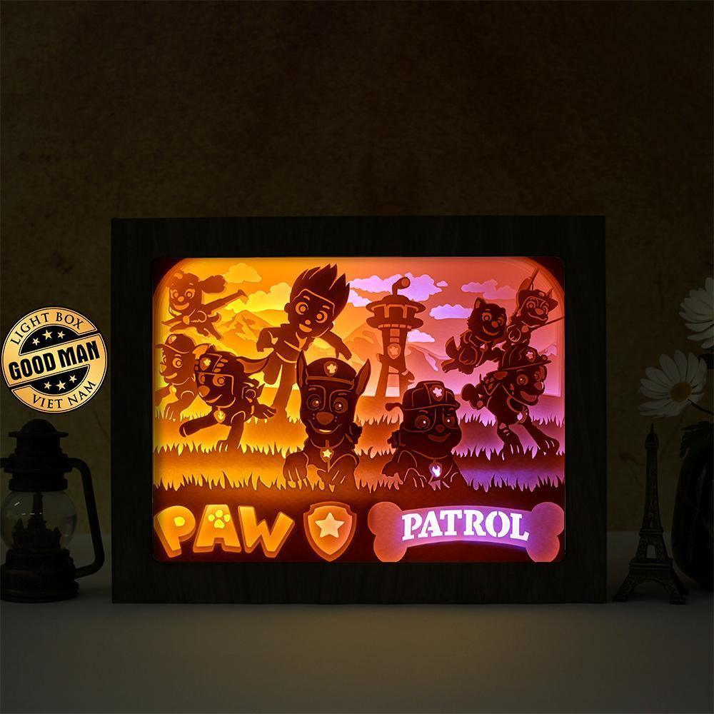 Paw Patrol – Paper Cut Light Box File - Cricut File - 20x26cm - LightBoxGoodMan - LightboxGoodman