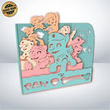 Paw Patrol - Paper Cut Mini-Showcase File - Cricut File - 10x12cm - LightBoxGoodMan - LightboxGoodman