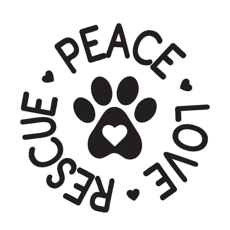 Peace Love Rescue - Cricut File - Svg, Png, Dxf, Eps - LightBoxGoodMan - LightboxGoodman