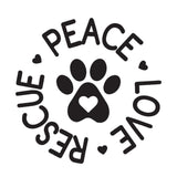 Peace Love Rescue - Cricut File - Svg, Png, Dxf, Eps - LightBoxGoodMan - LightboxGoodman