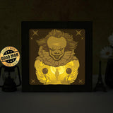 Pennywise Square - Paper Cut Light Box File - Cricut File - 20x20cm - LightBoxGoodMan - LightboxGoodman