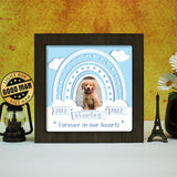 Pet Memorial – Personalized Papercut Lightbox File - 8x8" - Cricut File - LightBoxGoodMan - LightboxGoodman