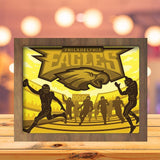 Philadelphia Eagles - Paper Cutting Light Box - LightBoxGoodman - LightboxGoodman