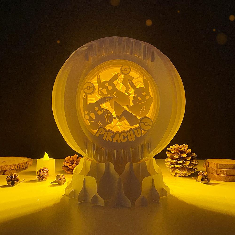 Pikachu - 3D Pop-up Light Box Globe File - Cricut File - LightBoxGoodMan - LightboxGoodman
