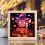 Pikachu Halloween – Paper Cut Light Box File - Cricut File - 20x20cm - LightBoxGoodMan