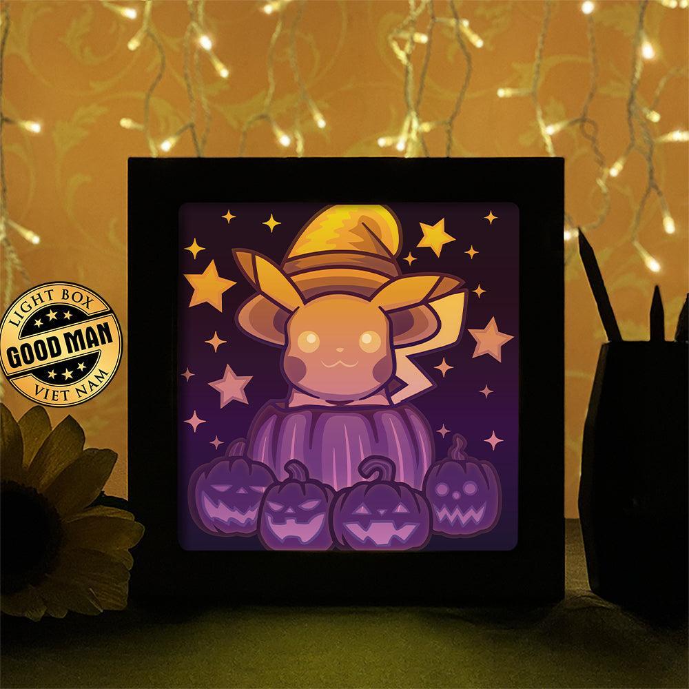 Pikachu Halloween - Paper Cutting Light Box - LightBoxGoodman - LightboxGoodman
