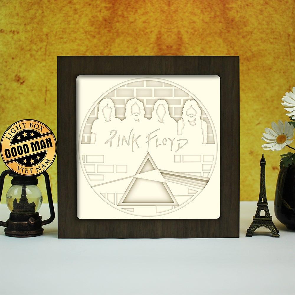 Pink Floyd Band – Paper Cut Light Box File - Cricut File - 20x20cm - L