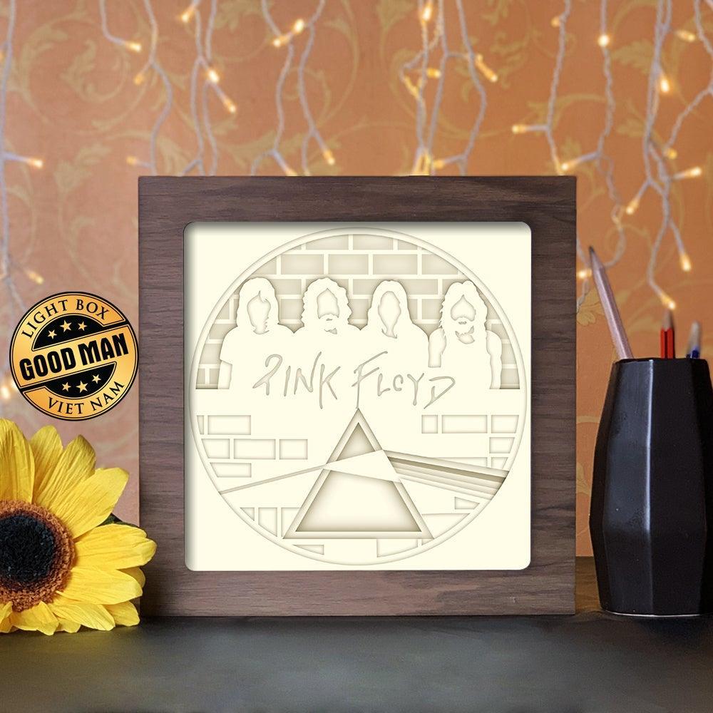 Pink Floyd Band – Paper Cut Light Box File - Cricut File - 20x20cm - L