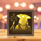Pirates Of The Caribbean Square - Paper Cutting Light Box - LightBoxGoodman