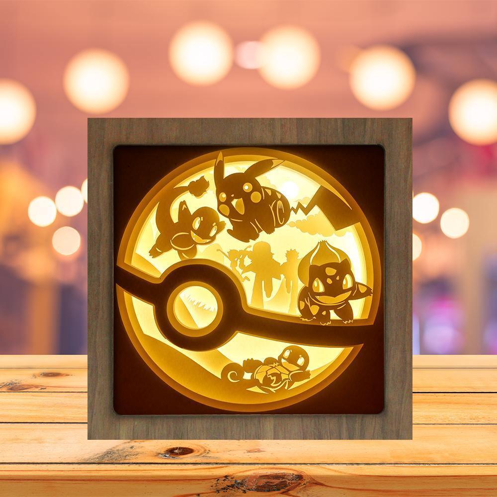 Pokemon 1 - Paper Cutting Light Box - LightBoxGoodman - LightboxGoodman