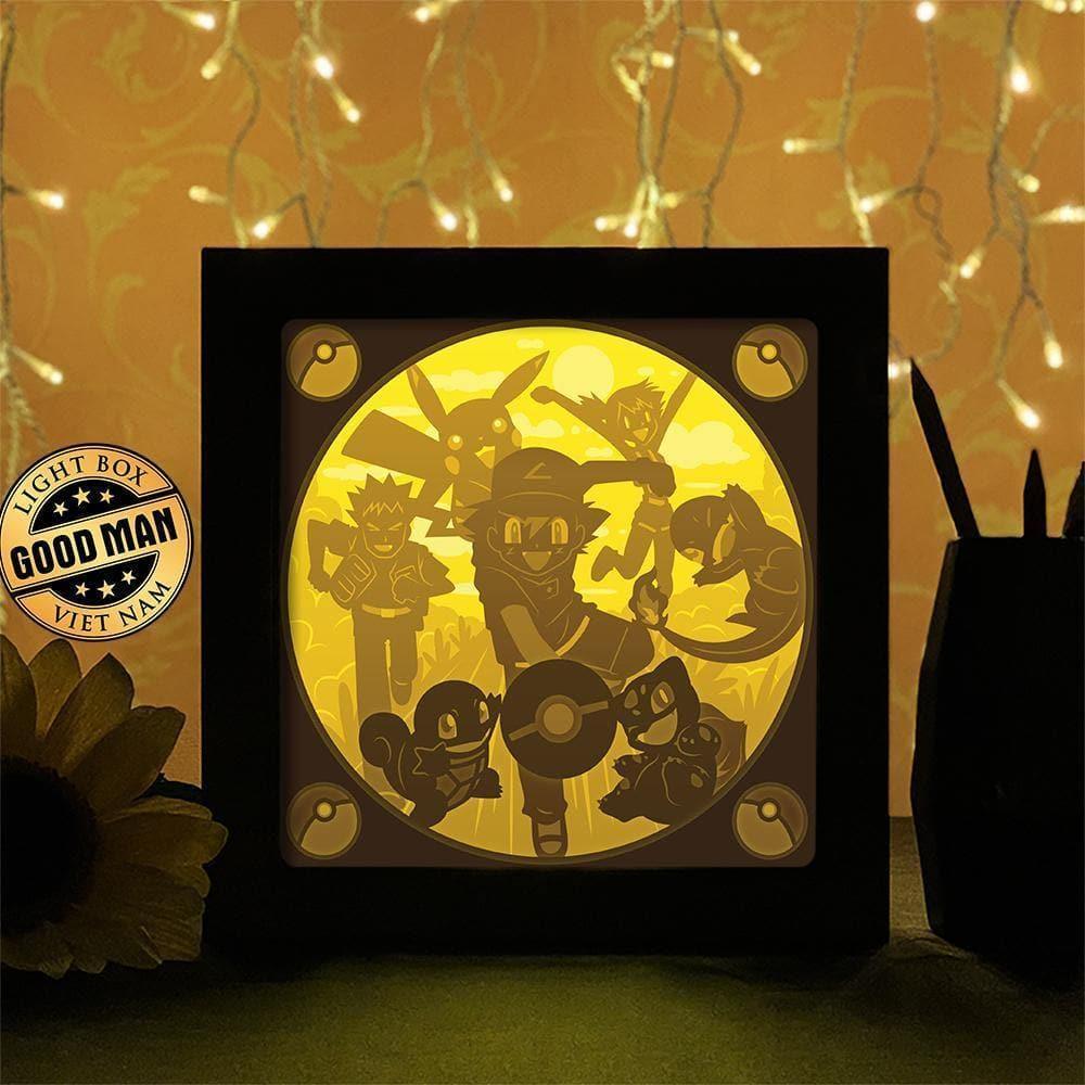 Pokemon 2 - Paper Cutting Light Box - LightBoxGoodman - LightboxGoodman